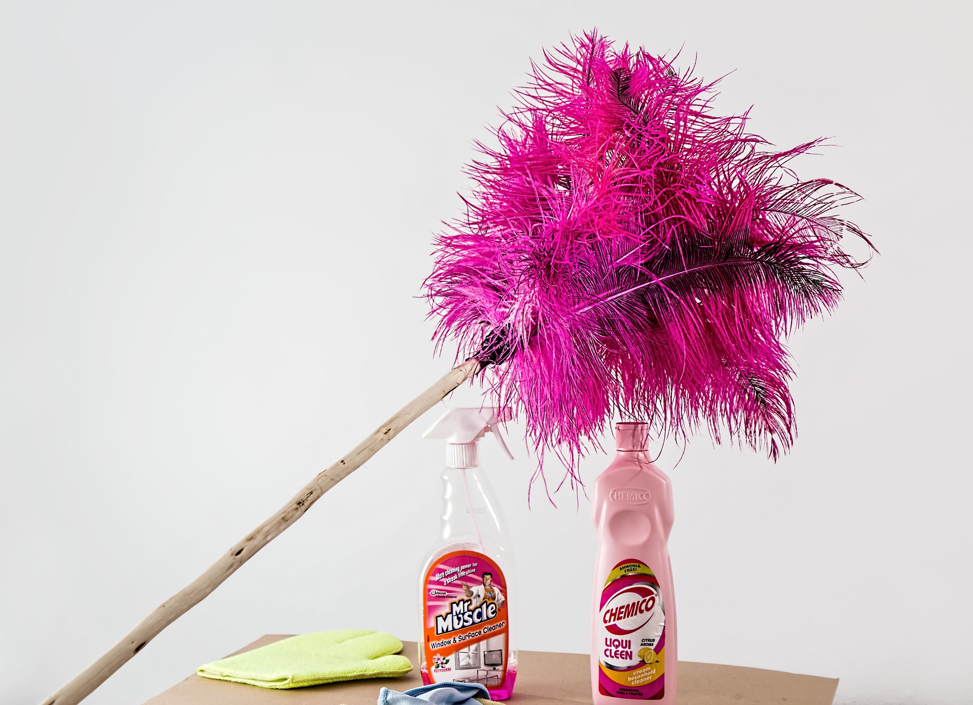 Dusting is included in the commercial cleaning services that we receive. 